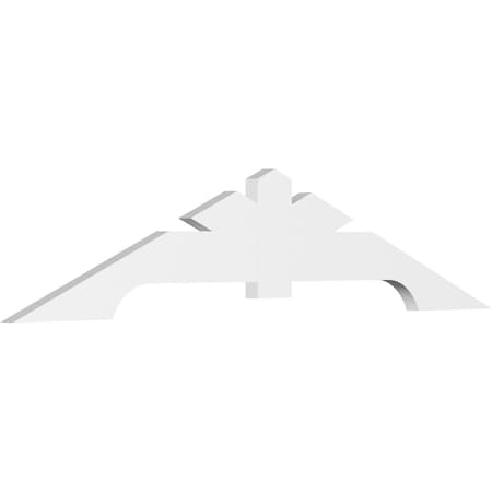 Ekena Millwork Vanguard Architectural Grade PVC Gable Bracket, 84"W x 17 1/2"H x 2"D x 6"F, 5/12 Pitch GBP084X18X0206VAN00